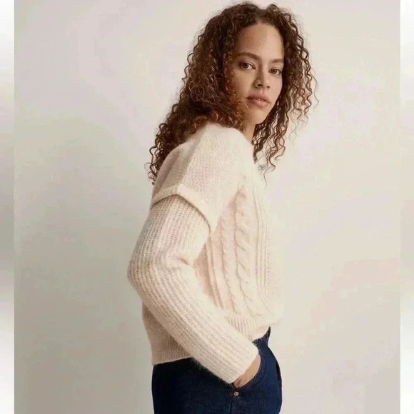 Madewell Cable Pullover Sweater - Size M - Picture 4 of 9